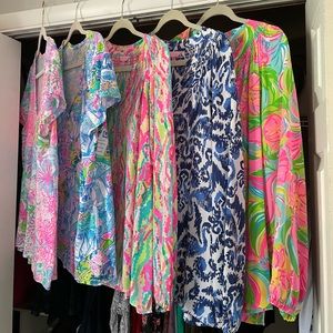 Lot of 5 Lilly Pulitzer tops
